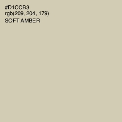#D1CCB3 - Soft Amber Color Image
